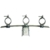 PremiumX 3-Fach Multifeedhalter verzinkt LNB Halter Halterung Multifeed 3 Grad - 